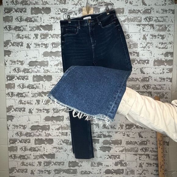 Loft | women dark wash high waist flare cropped - Picture 9 of 9